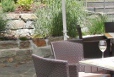 Genießen Sie die Sommerabende auf unserer Gartenterrasse direkt am "Neuen Kurpark".